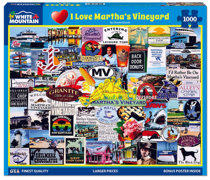 I Love Martha’s Vineyard (1860pz) - 1000 Piece Jigsaw Puzzle