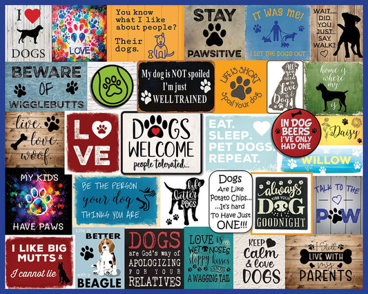 I Love Dogs (1926pz) - 1000 Piece Jigsaw Puzzle