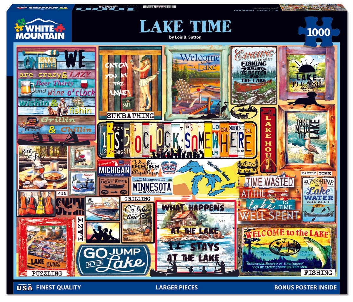 Lake Time (1952pz) - 1000 Piece Jigsaw Puzzle