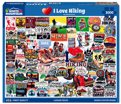I Love Hiking (2172pz) - 1000 Piece Jigsaw Puzzle