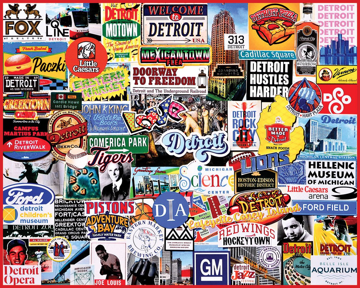 I Love Detroit (2173pz) - 1000 Piece Jigsaw Puzzle