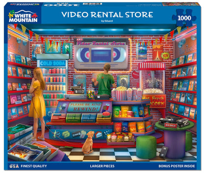 Video Rental Store (2195pz) - 1000pc Jigsaw Puzzle