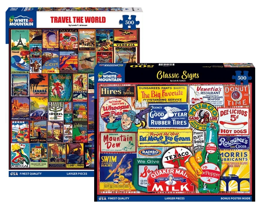 Set of 2: Best Selling 500 Piece Puzzle Bundle